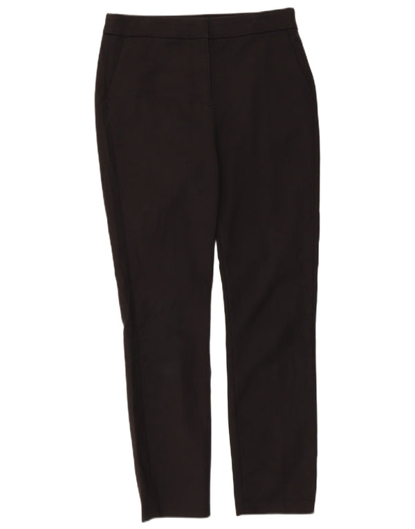 Zara Womens High Waist Slim Chino Trousers EU 38 Small W28 L27 Black