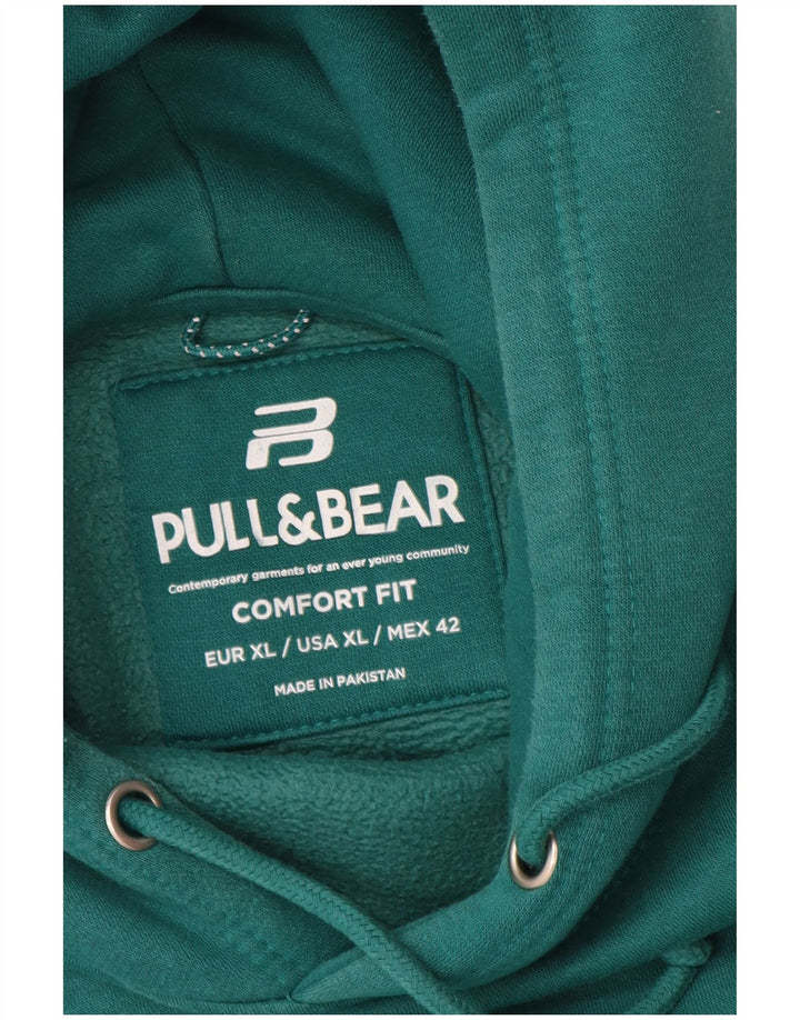 Pull & Bear Herre Comfort Fit Hoodie Jumper XL Grøn