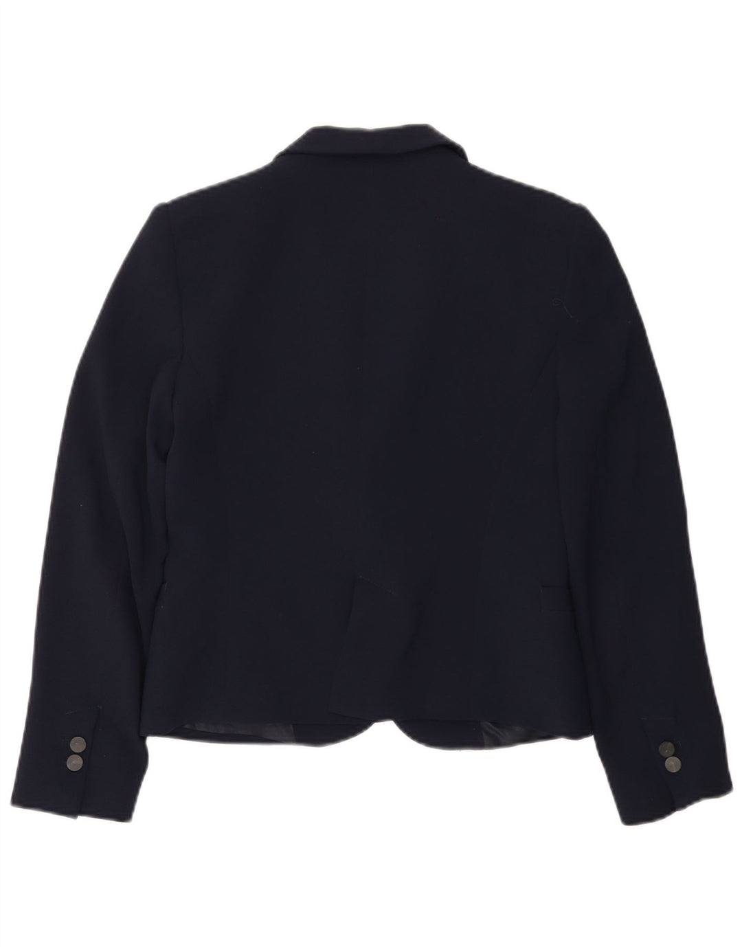 Zara Womens 1 Button Blazer Jacket UK 12 Medium Navy Blue
