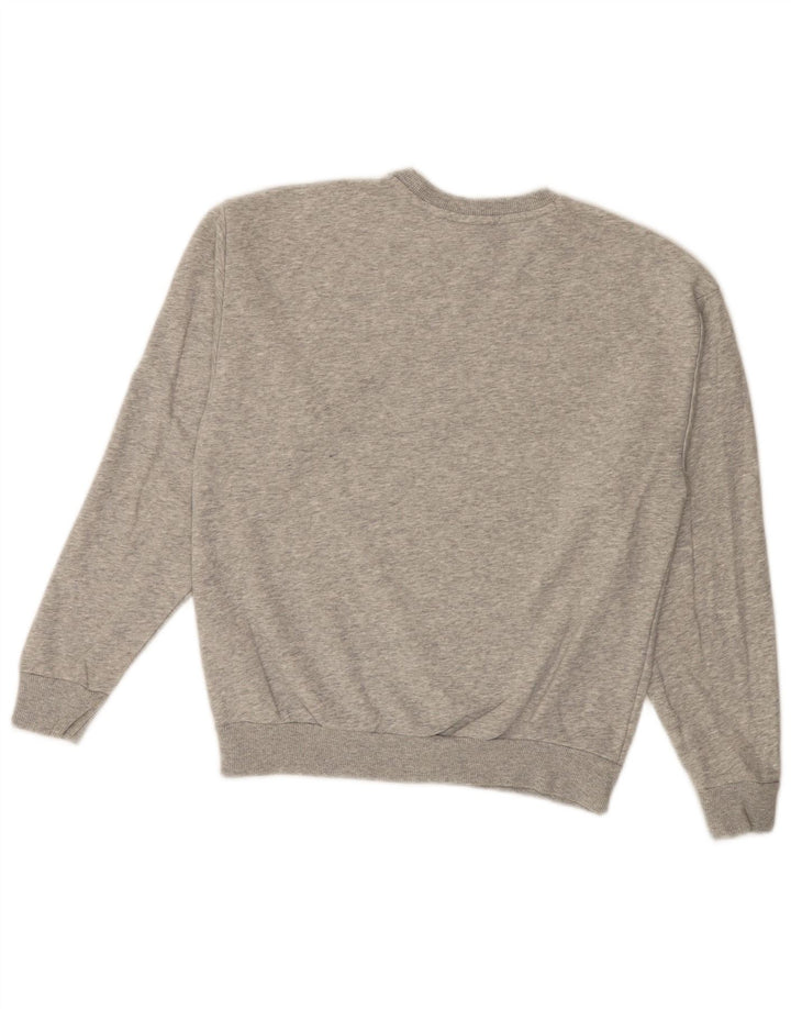 PUMA Womens Oversized Graphic Sweatshirt Jumper UK 10 Small  Grey Flecked