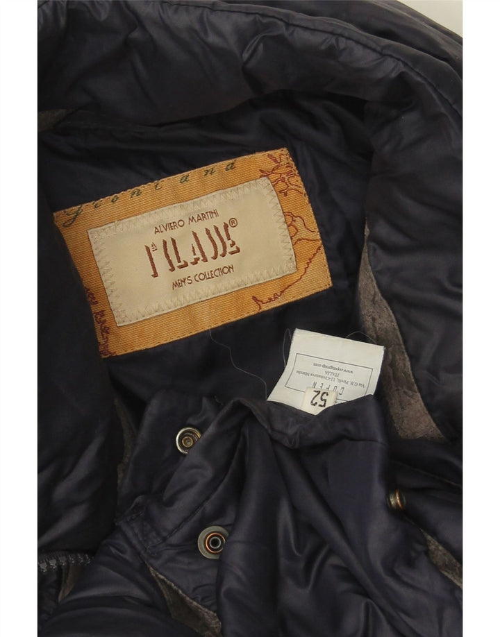 ALVIERO MARTINI Giubbotto Imbottito Uomo IT 52 XL Blu Navy Nylon
