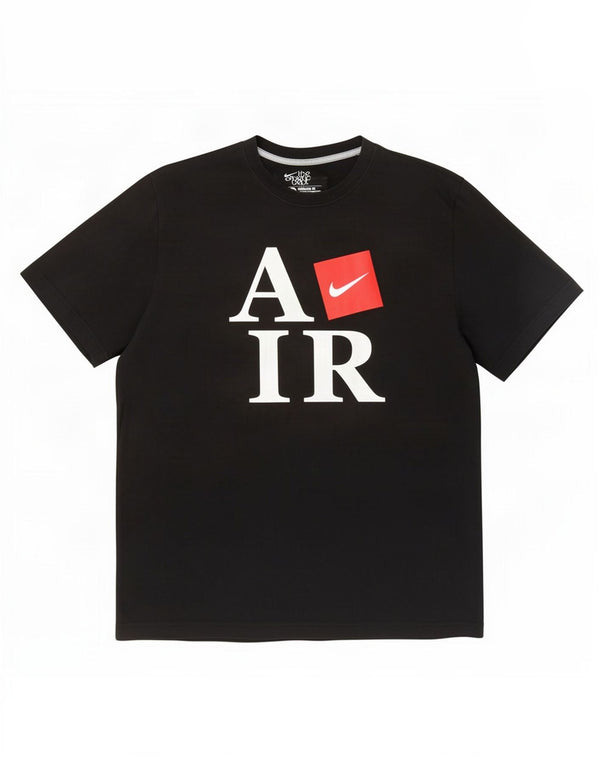 T-shirt grafica da uomo Nike Standard Fit UK 46/48 XL cotone nero