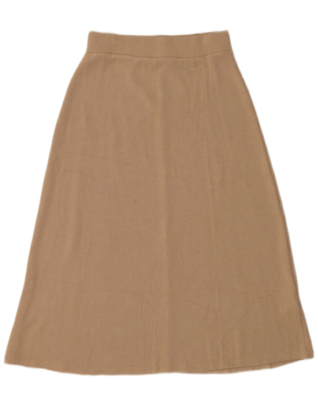 Zara Damen Midirock Medium W28 Beige Viskose