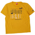 Camiseta masculina Puma Graphic Top Amarelo Médio