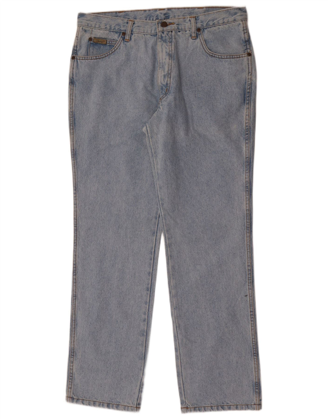 Wrangler Mens Straight Jeans W36 L30 Blue Cotton