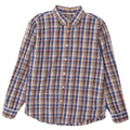 Eddie Bauer Chemise classique pour homme en coton à carreaux bleus