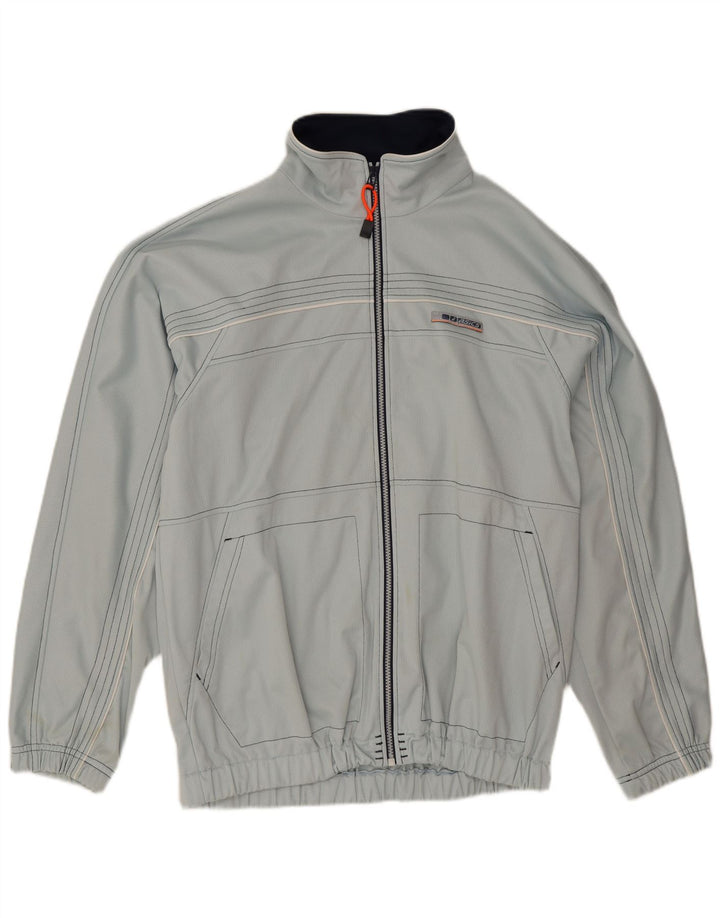 Asics Herren Trainingsanzug Top Jacke XL Blau Polyester