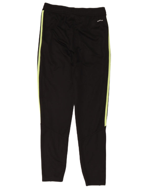 Adidas Boys Aeroready Tracksuit Trousers 13-14 Years Black Polyester