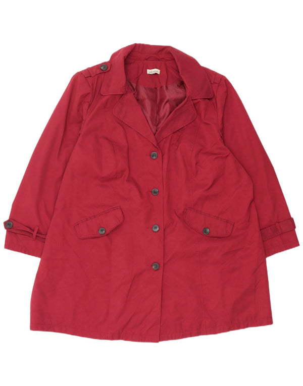 Marks & Spencer Trench-coat surdimensionné autographe pour femme UK 18 XL Bordeaux