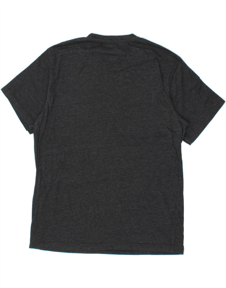 EDDIE BAUER Mens T-Shirt Top Medium Grey Flecked Cotton Vintage Eddie Bauer and Second-Hand Eddie Bauer from Messina Hembry 