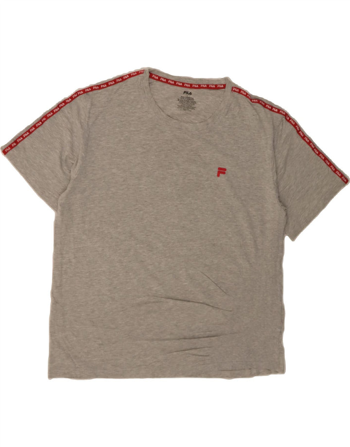 FILA Mens T-Shirt Top Large Grey Cotton Vintage Fila and Second-Hand Fila from Messina Hembry 
