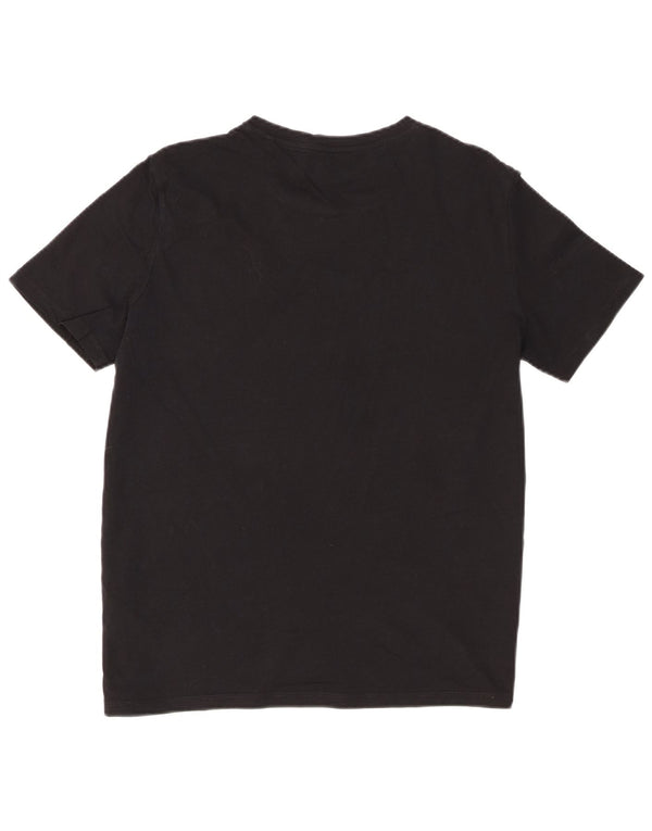 Guess T-shirt grafica da donna Top UK 16 Large Nero Cotone