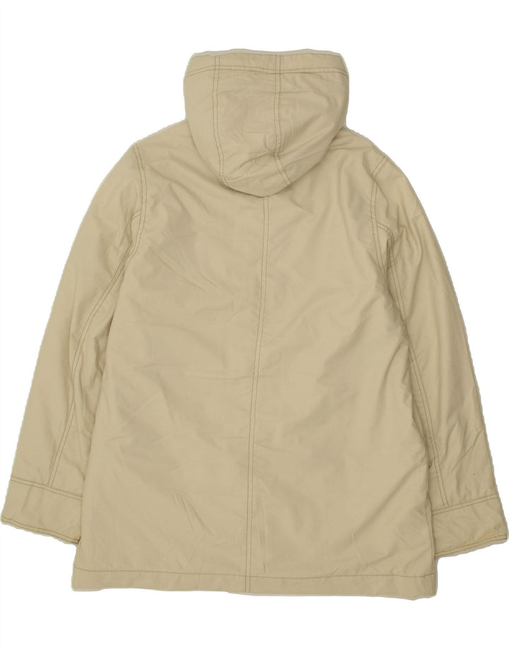 EDDIE BAUER Womens Hooded Utility Jacket UK 10 Small Beige Nylon Vintage Eddie Bauer and Second-Hand Eddie Bauer from Messina Hembry 