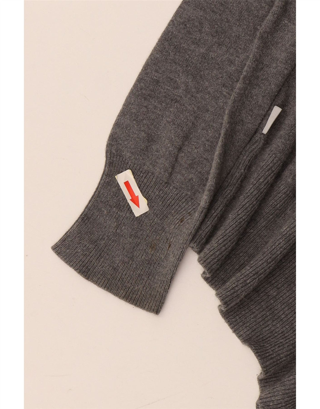 Fila Herren-Pullover mit U-Boot-Ausschnitt, Größe S, graue Baumwolle