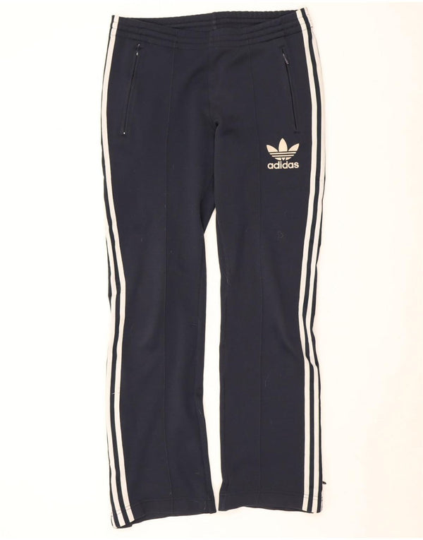 Pantaloni da tuta grafica da uomo Adidas XS poliestere blu navy