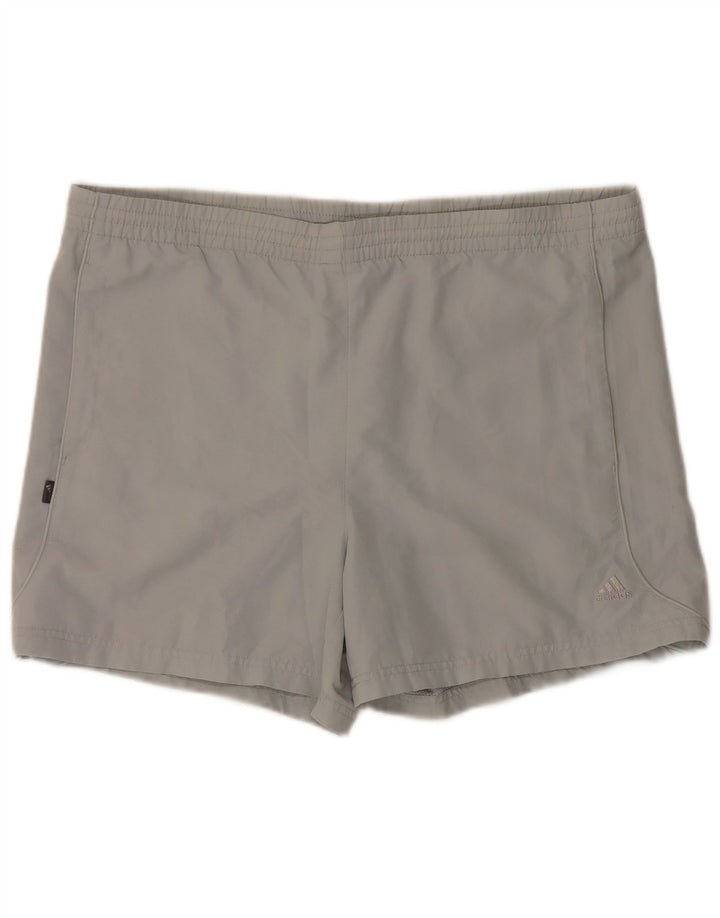 Adidas Mens Swimming Shorts Large Grey Polyester