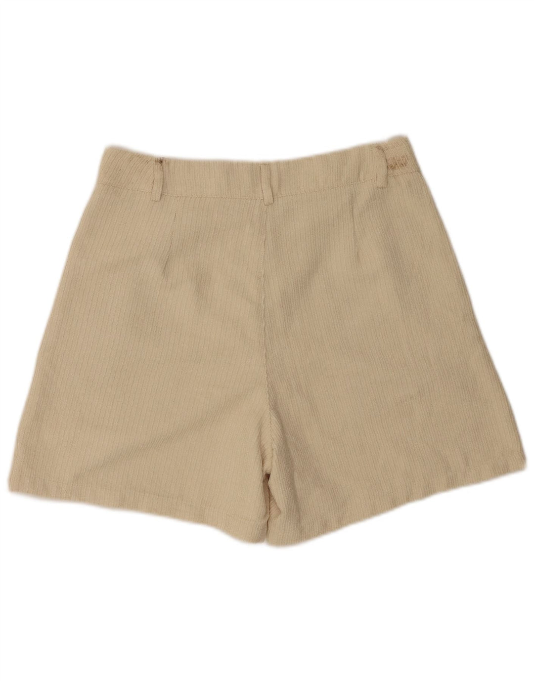 Benetton Womens Corduroy Shorts UK 12 Medium W28  Beige Polyester