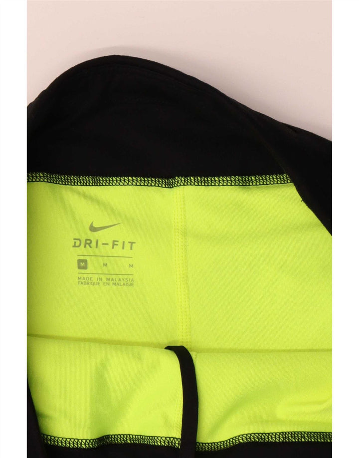Nike Womens Dri Fit Sport Shorts UK14 Medium Black Colourblock