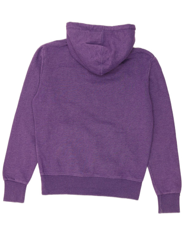 Superdry Mens Graphic Hoodie Jumper Medium Purple Cotton