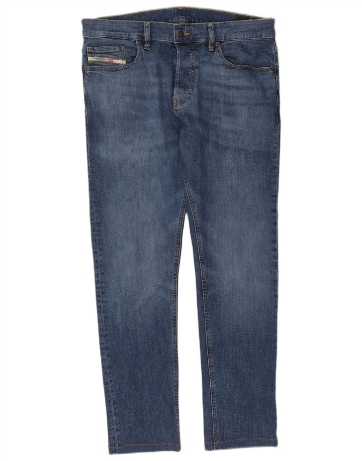 Diesel Mens Slim Jeans W33 L30 Blue Cotton