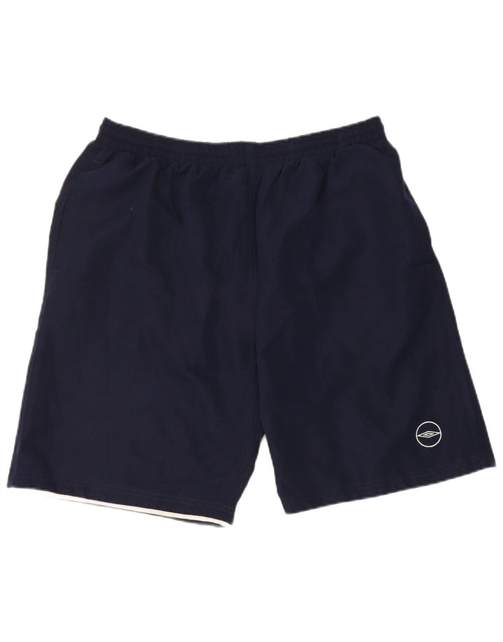 Pantaloncini sportivi Umbro da uomo XL blu navy in poliestere
