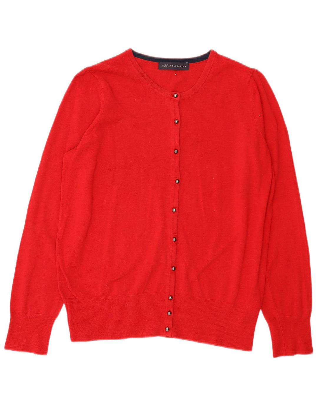 Marks & Spencer Damen-Cardigan-Pullover UK 12 Mittelrote Viskose