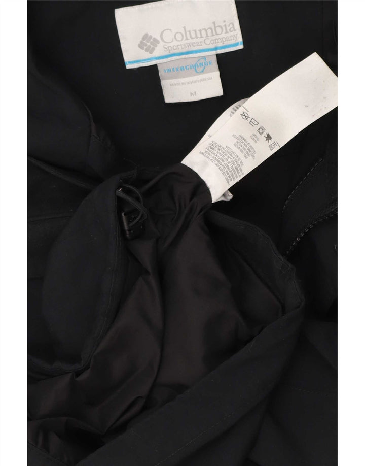 Columbia Mens Interchange Rain Jacket UK 38 Médio Preto Nylon