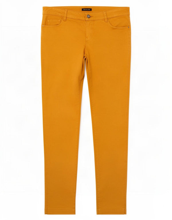 Pantaloni casual skinny da donna Massimo Dutti EU 40 Medium W30 L28 Giallo