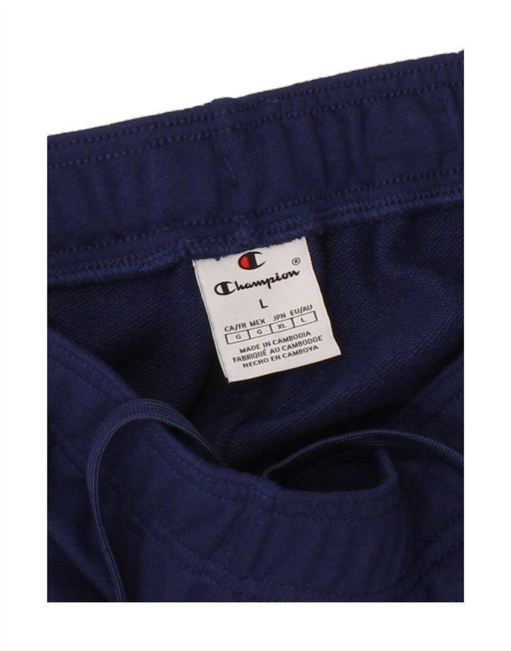 CHAMPION Mens Tracksuit Trousers Joggers Large  Navy Blue Polyester Vintage Champion and Second-Hand Champion from Messina Hembry 