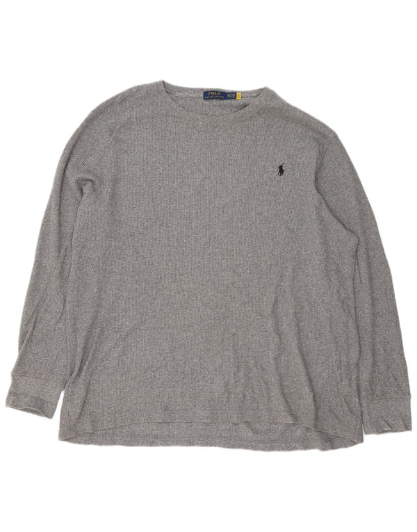 Polo Ralph Lauren Ανδρικό τοπ μακρυμάνικο 2XL γκρι βαμβακερό