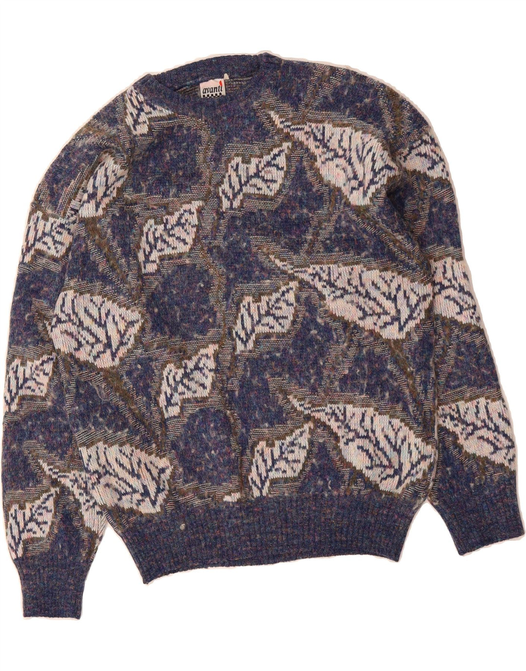 AVANTI Womens Oversized Crew Neck Jumper Sweater UK 10 Small Blue Vintage Avanti and Second-Hand Avanti from Messina Hembry 