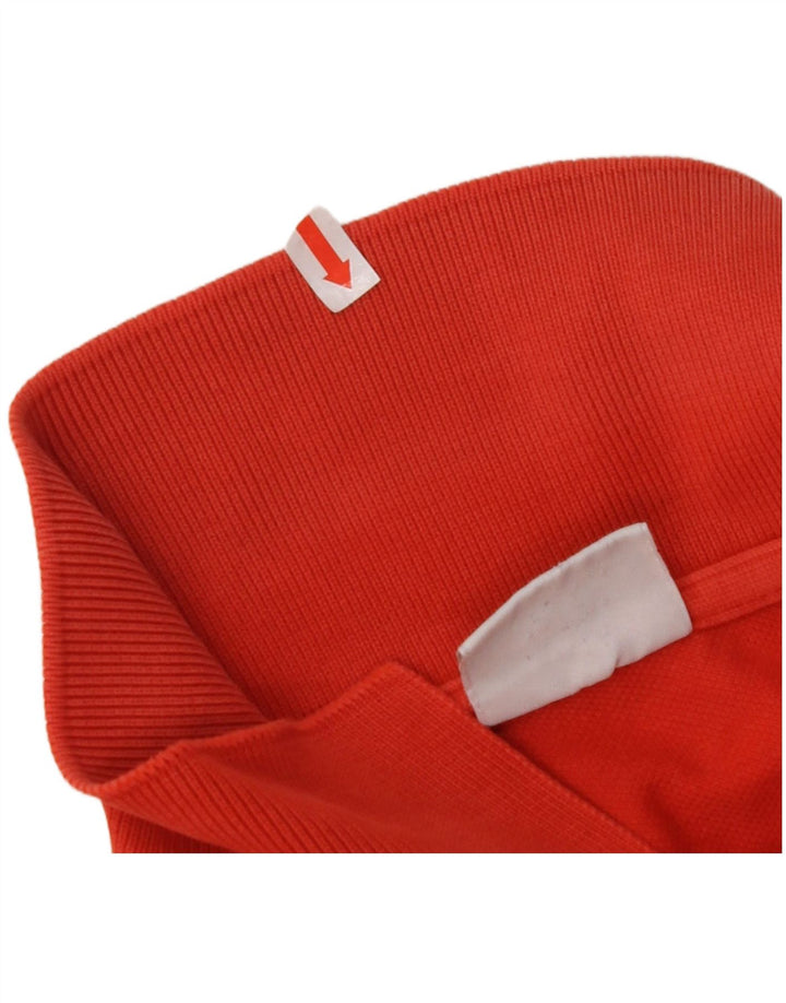 LACOSTE Mens Polo Shirt Size 4 Medium Red Cotton