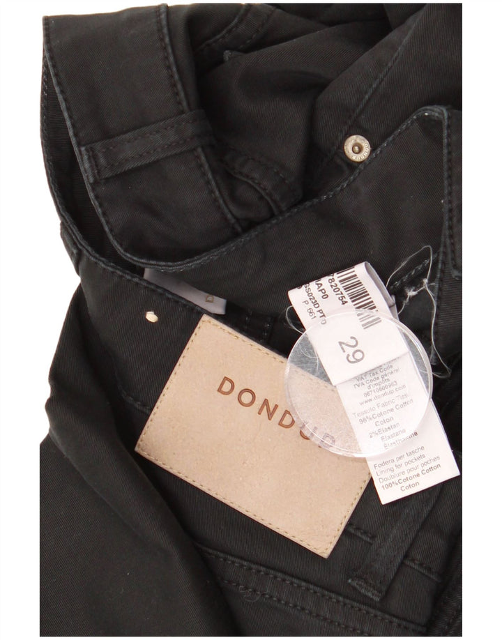 Dondup Womens Slim Jeans W29 L28 Black Cotton