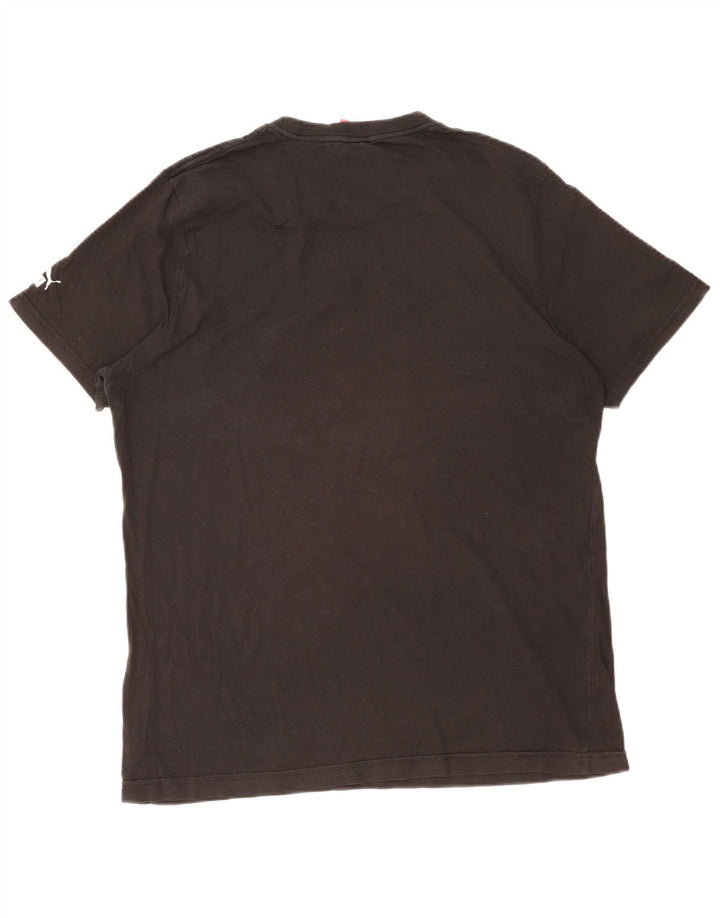 PUMA Mens Graphic T-Shirt Top Large Black