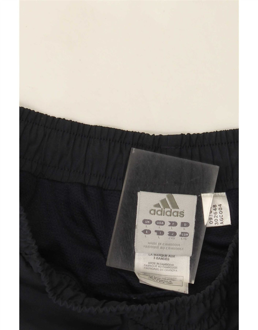 Adidas Mens Tracksuit Trousers Joggers Large Navy Blue Striped Polyester