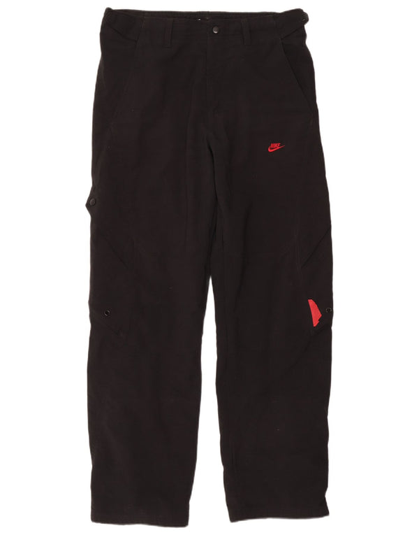 Nike Mens Cargo nadrág közepes W34 L30 fekete poliészter