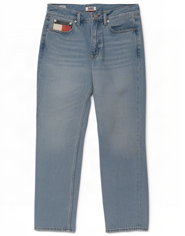 Tommy Hilfiger Womens High Rise Straight Jeans W26 L27 Blue Cotton