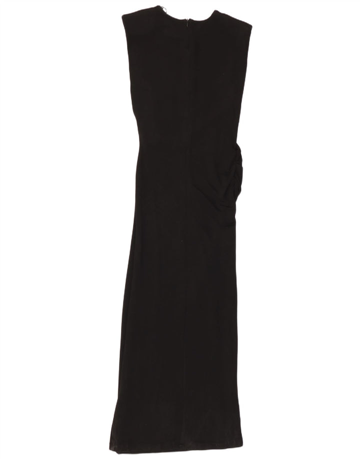 Zara Womens Sleeveless Maxi Dress UK 12 Medium Black Viscose