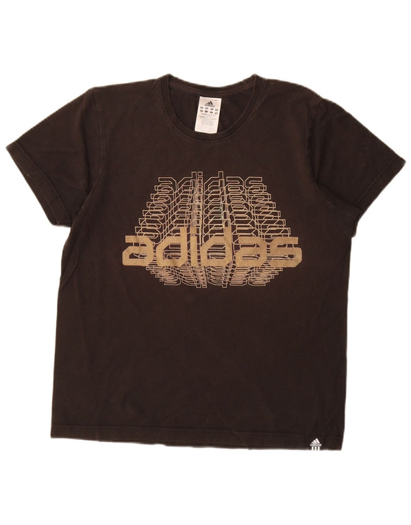 Adidas Mens Graphic T-Shirt Top Small Black Cotton
