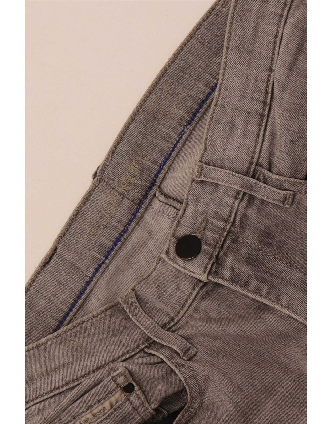 Calvin Klein Womens Skinny Jeans W26 L27 Grey