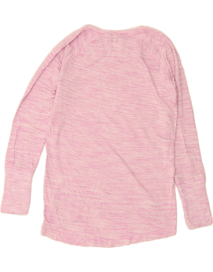 CHAMPION Womens Sweatshirt Jumper UK 10 Small Pink Flecked Rayon Vintage Champion and Second-Hand Champion from Messina Hembry 