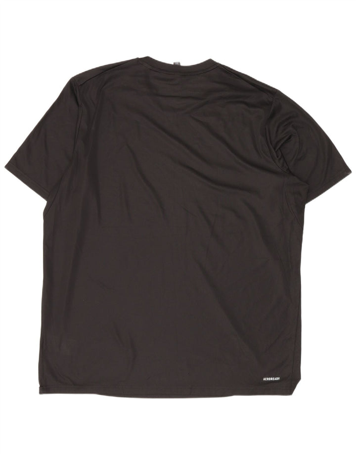 Adidas Mens Aeroready T-Shirt Top XL Black Polyester