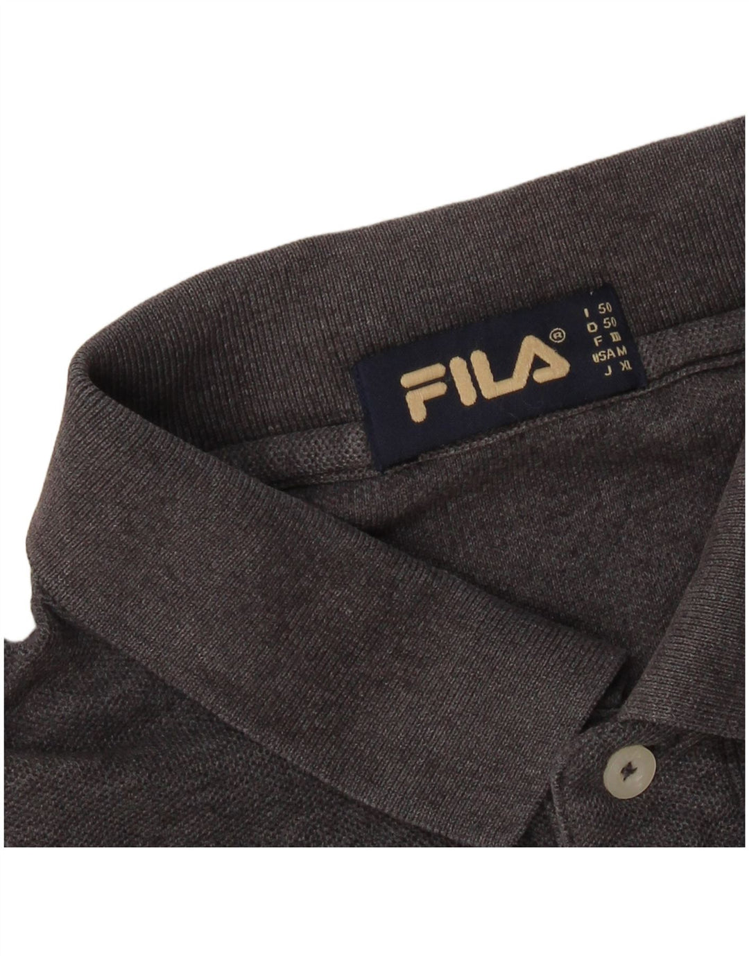 FILA Mens Polo Shirt IT 50 Medium Grey