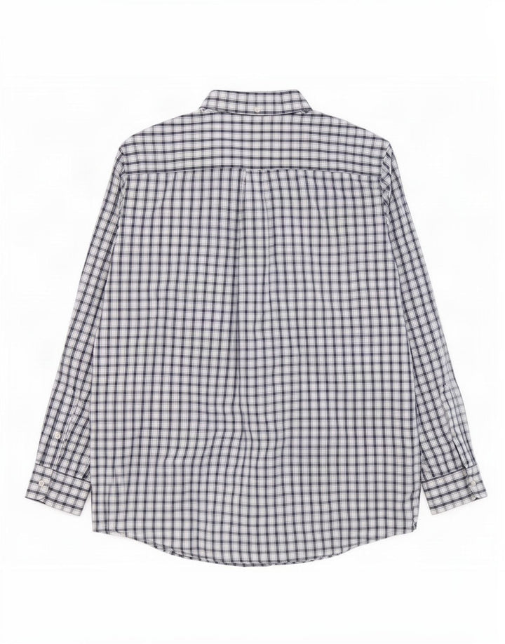 Chaps Chemise Homme XL Bleu Marine Carreaux Coton