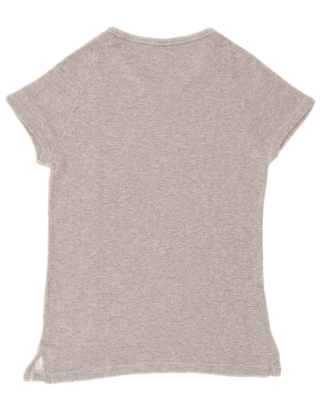 Fred Perry Womens T-Shirt Top UK 10 Small Grey Cotton