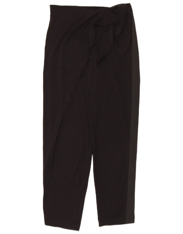 Calça casual feminina Polo Ralph Lauren média W30 L32 preta colorblock