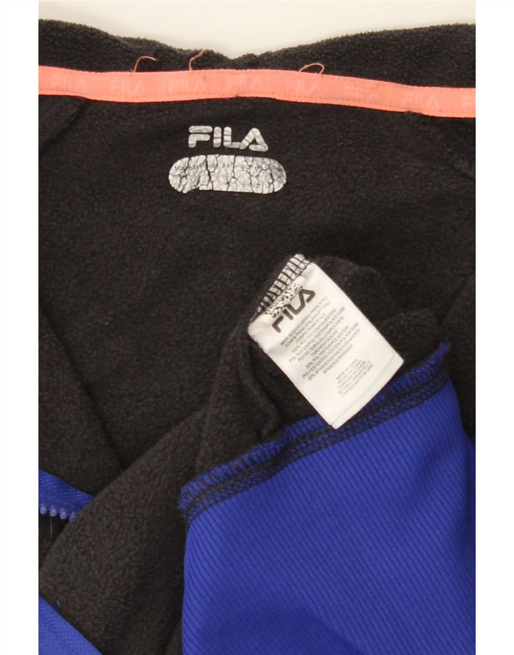 FILA Womens Zip Hoodie Sweater UK 16 Large Grey Polyester Vintage Fila and Second-Hand Fila from Messina Hembry 