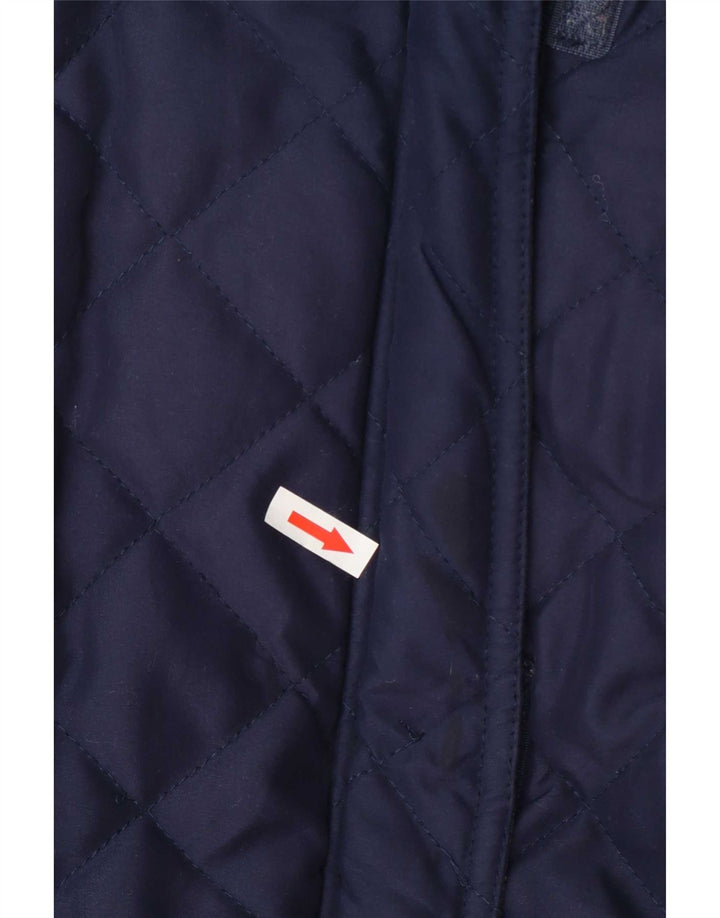 Mountain Warehouse Dame quiltet jakke UK 12 Medium Navy Blue Polyester