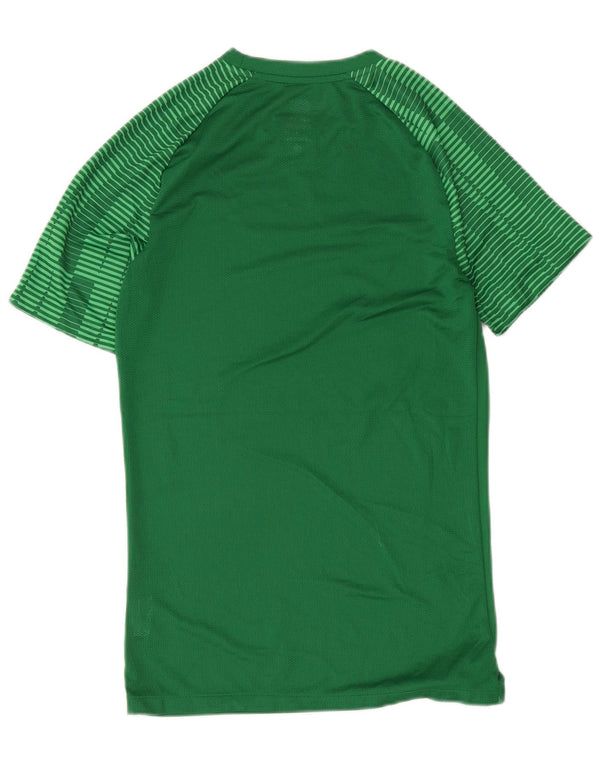 Camiseta Nike Masculina Dri Fit Slim Top Pequeno Poliéster Listrado Verde