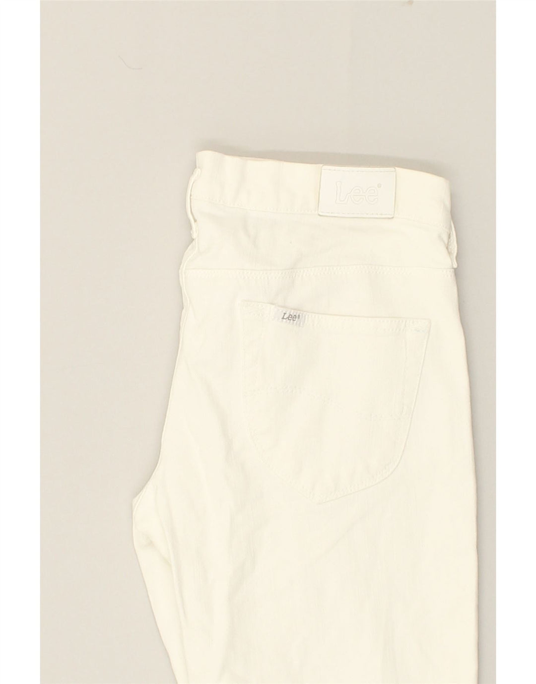 LEE Girls Lilly Straight Jeans 14-15 Years W30 L32 White Cotton | Vintage Lee | Thrift | Second-Hand Lee | Used Clothing | Messina Hembry 